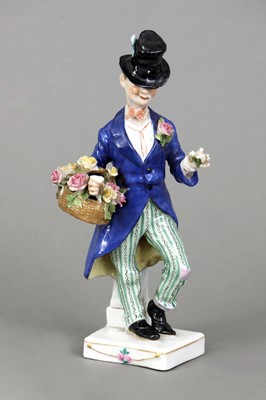 Lot 307 - Porzellanfigur "Mann mit Zylinder"