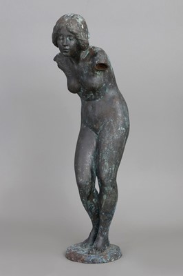 Lot 1838 - Victor Heinrich SEIFERT (1870-1953) Bronzefigur "Trinkende"