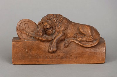 Lot 1166 - Holzschnitzfigur "Luzerner Löwe"