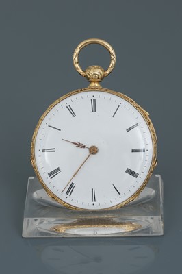 Lot 648 - Goldene Taschenuhr (Frack-Uhr) des 19. Jahrhunderts