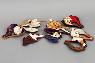 Lot 854 - Konvolut Meerschaum Pfeifen des 19./20. Jahrhunderts