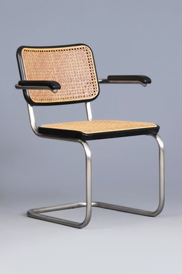 Lot 1589 - THONET S64 Freischwinger Armlehnstuhl