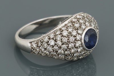 Lot 948 - Saphir- und Diamant Ring