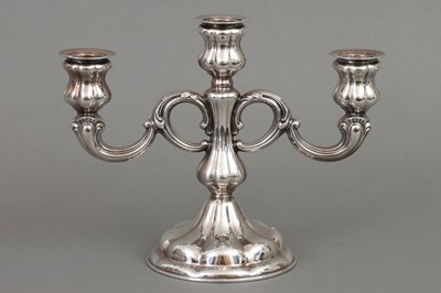 Lot 730 - WILHELM BINDER (Schwäbisch Gmünd) Silber Kerzenleuchter