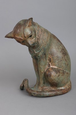 Lot 1879 - Bronzefigur einer ägyptischen Katze (Bastet)