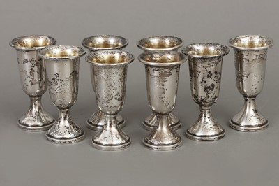 Lot 692 - 8 kleine WEB SILVER (USA) Silber Becher