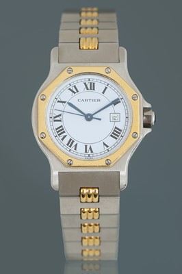 Lot 843 - CARTIER (Paris) "Santos Octagon" Armbanduhr