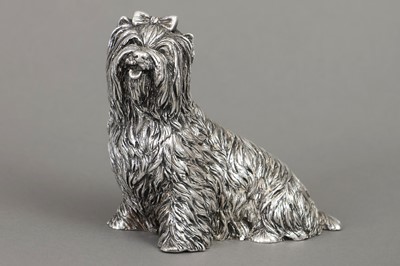 Lot 740 - Silber Figur eines Terriers