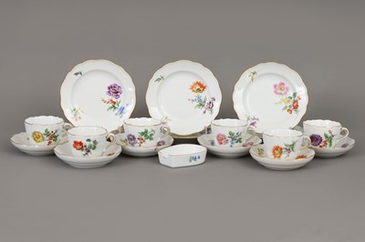 Lot 341 - 6 MEISSEN Mokka-Gedecke