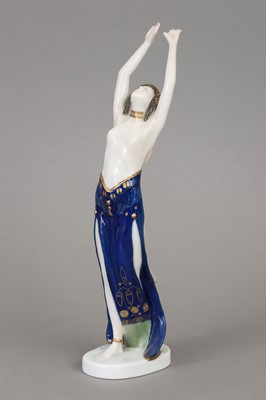 Lot 395 - ROSENTHAL Porzellanfigur "Nubische Tänzerin"