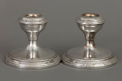 Lot 725 - Paar Silber Kerzenleuchter