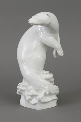 Lot 381 - MEISSEN Porzellanfigur "Otter"