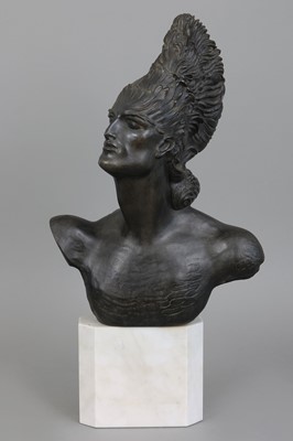 Lot 1840 - Ernst FUCHS Bronzeplastik "Achill"