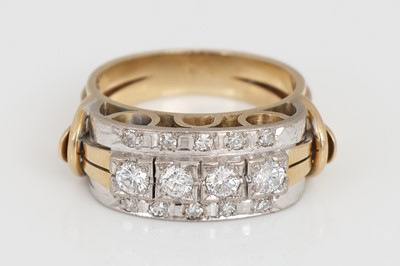 Lot 718 - Diamant Ring, um 1930-50