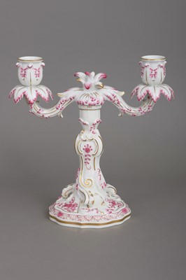 Lot 811 - MEISSEN Porzellankerzenleuchter