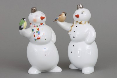 Lot 865 - Paar KPM BERLIN Porzellanfiguren "Schneemann" und "Schneefrau"