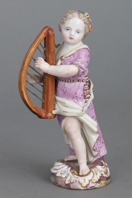 Lot 845 - MEISSEN Porzellanfigur "Mädchen mit Harfe"