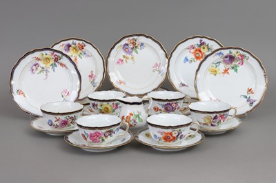 Lot 804 - MEISSEN Porzellan Tee-Restservice