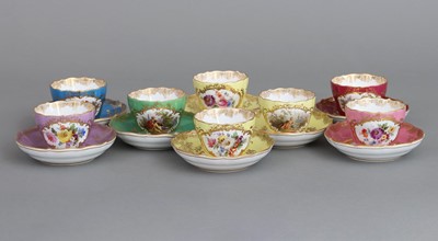 Lot 830 - 8 MEISSEN Mokkatassen mit Untertassen