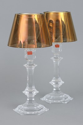 Lot 1081 - Paar BACCARAT Kerzenleuchter "Harcourt Our Fire"