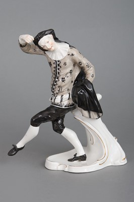 Lot 868 - NYMPHENBURG Porzellanfigur "Scaramuz" aus der Commedia dell'Arte