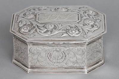 Lot 556 - Silber Schatulle im Barock-Stil