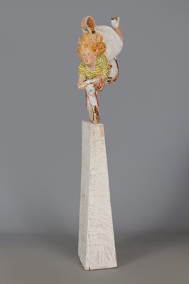 Lot 1819 - Raimund GÖBNER (*1969, Augsburg) Holzskulptur ¨Wilde Fahrt¨