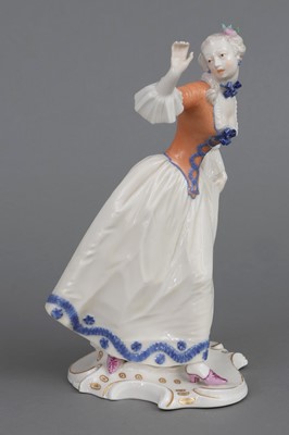 Lot 896 - NYMPHENBURG Porzellanfigur "Leda" aus der Commedia dell'Arte