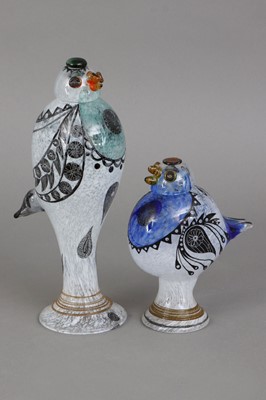 Paar Glasfiguren, ¨Vögel¨