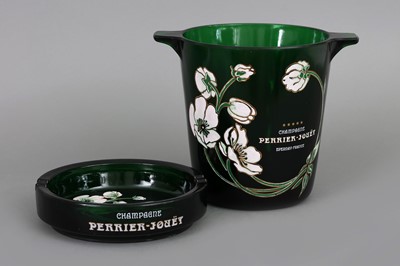 Lot 1100 - Perrier-Jouet Glas Champagnerkühler und Tischascher