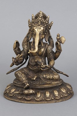 Lot 199 - Indische Bronzefigur "Ganesha"