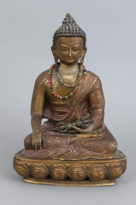 Lot 183 - Tibetische Bronzefigur "Buddha Shakyamuni"