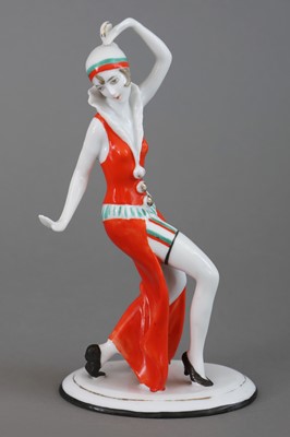 Lot 916 - Porzellanfigur "Art Deco Tänzerin"