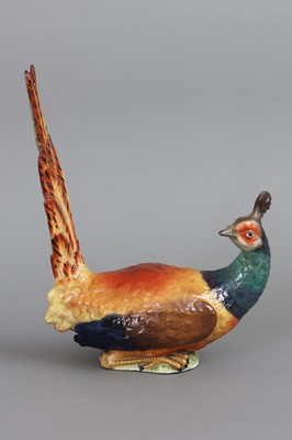 Lot 879 - POTSCHAPPEL DRESDEN Porzellanfigur "Fasan"