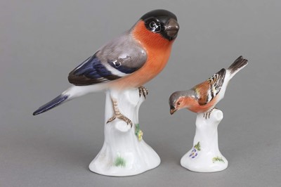 Lot 856 - 2 MEISSEN Porzellanfiguren "Vögel"