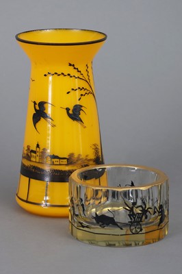 Lot 1165 - 2 Teile Glas Fachschule HAIDA Steinschönau, um 1915