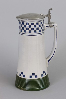 Lot 950 - Jugendstil Steinzeug Bierkanne