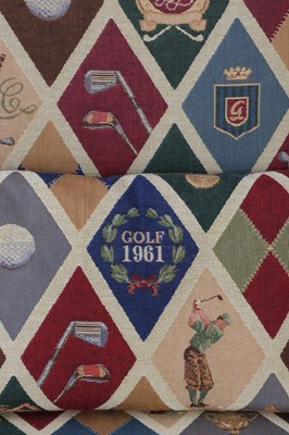 Lot 342 - Hussen-Stuhl mit Golfmotivik