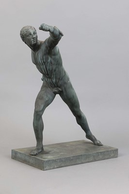Bronzefigur "Borghesischer Fechter"