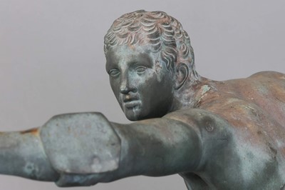 Bronzefigur "Borghesischer Fechter"