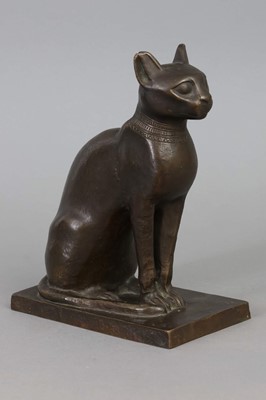 Lot 1679 - Bronzefigur des ägyptischen Katzengottes Bastet