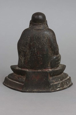 Lot 128 - Chinesische Bronzefigur "lachender Budai"