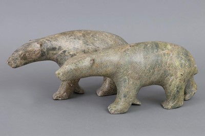 Lot 1717 - 2 Inuit (Kanada) Eisbär-Figuren