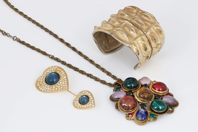 Lot 704 - 3 Teile YVES SAINT LAURENT Modeschmuck