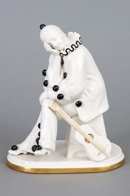 Lot 990 - Keramikfigur "Pierrot mit Laute"