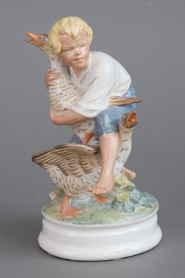 Lot 910 - ROYAL COPENHAGEN Porzellanfigur "Gänsedieb"