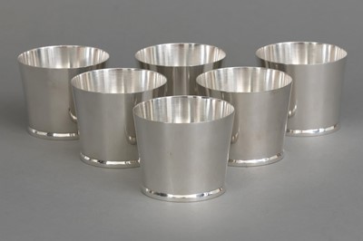 Lot 658 - ANDREAS MORITZ 6 Mid Century Silber Becher