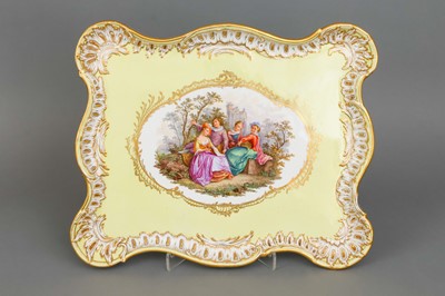 Lot 990 - Großes MEISSEN Porzellantablett