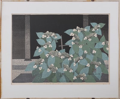 Lot 187 - SAITO KIYOSHI (1907-1997) Blockdruck "June Kamakura"
