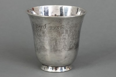 Silber Becher des 18. Jahrhunderts